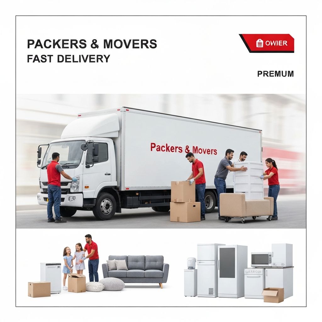 Professional packers and movers at work